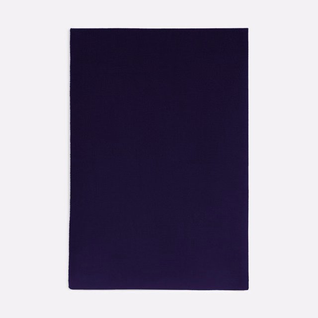 Near-black ink-purple velvet swatch with a smooth, subtly light-catching nap