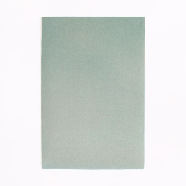 Pale seafoam teal velvet swatch with an even soft nap and subtle blue-green shading