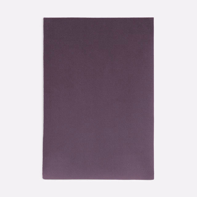Deep plum-purple velvet swatch showing a soft, subtly shifting nap