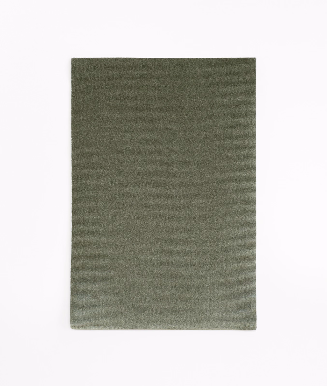 Muted olive green velvet swatch with a soft, even brushed pile
