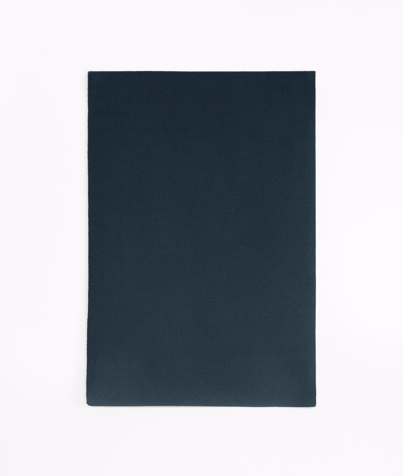 Deep blue-black velvet swatch with a subtly brushed, light-catching plain surface