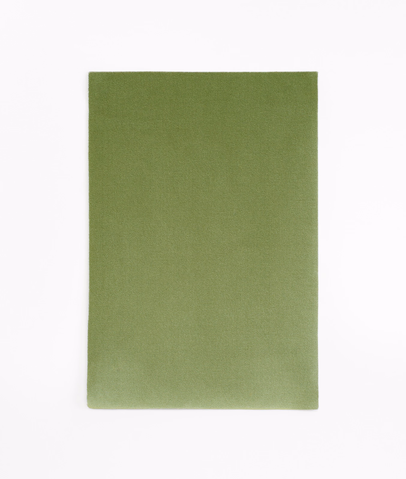 Plain olive-green velvet swatch with a soft, subtly light-catching nap