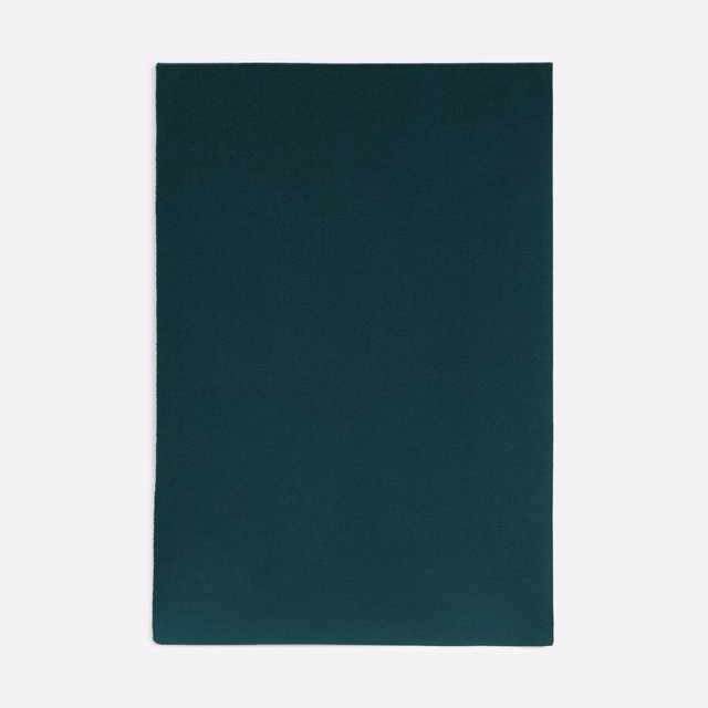 Deep blue-green plain velvet swatch with a softly shaded, light-catching pile