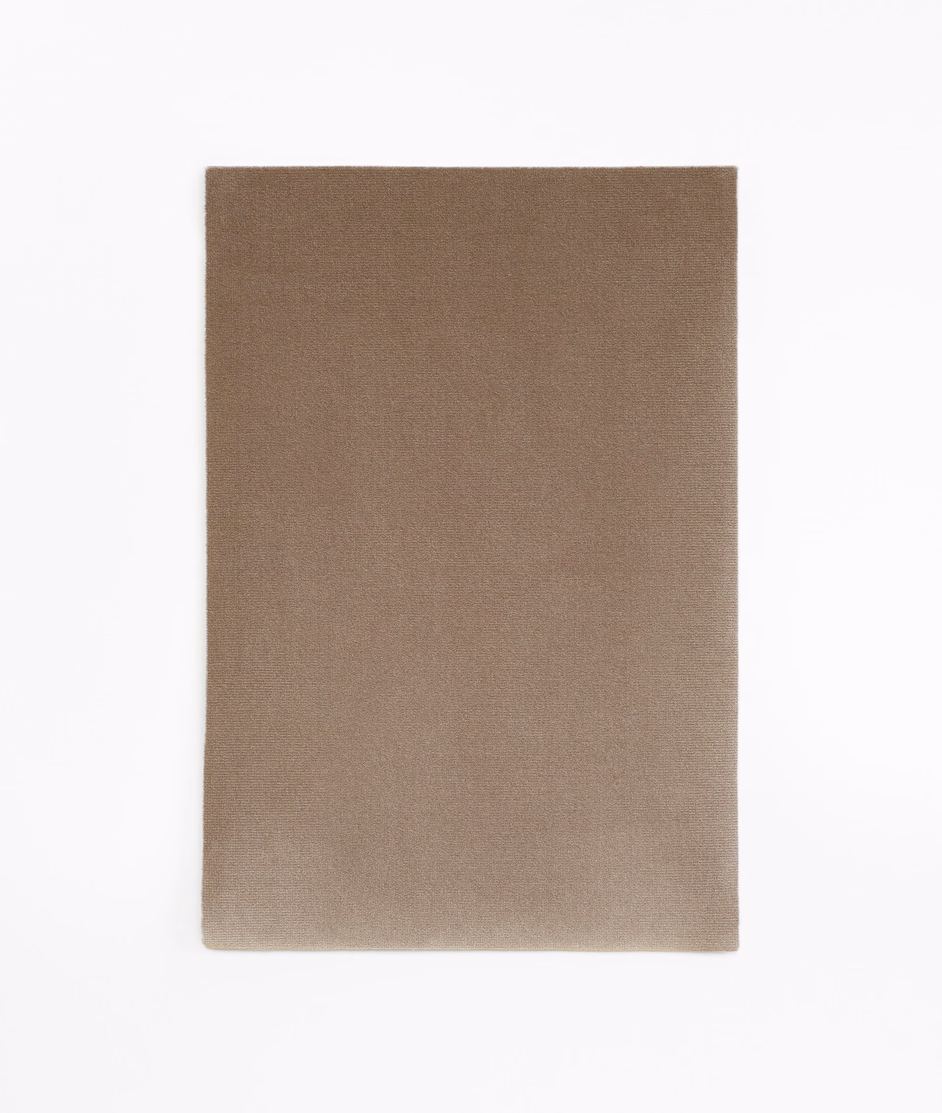 Warm taupe-brown velvet swatch with a fine, softly brushed nap