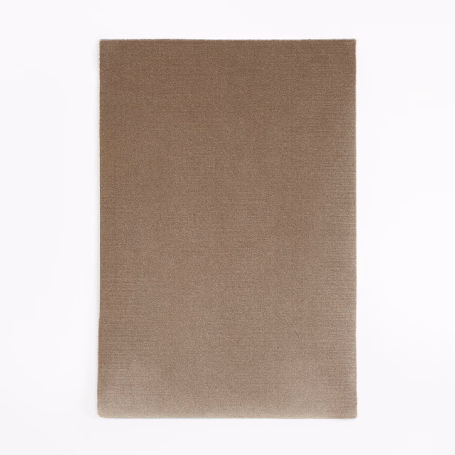 Warm taupe-brown velvet swatch with a fine, softly brushed nap