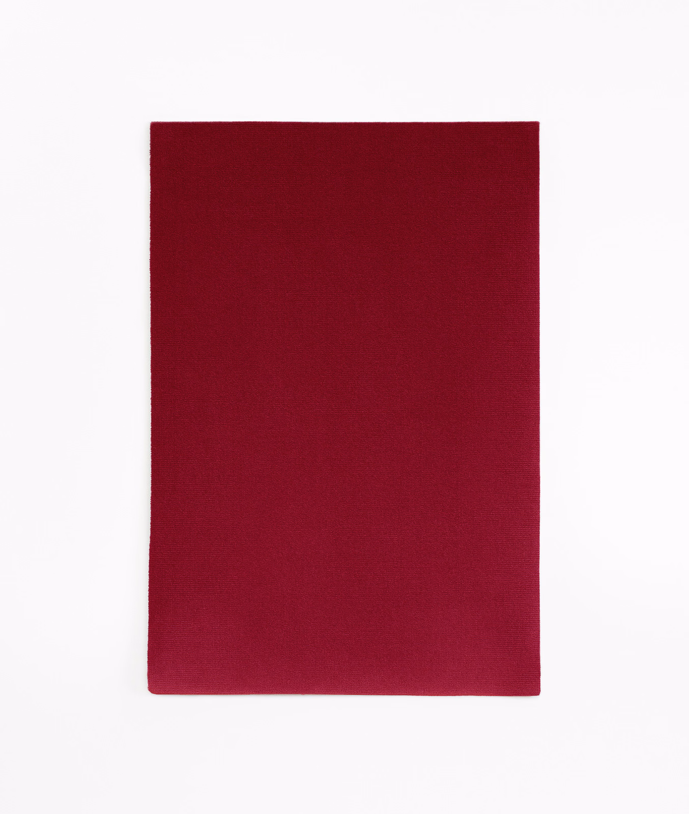 Deep wine-red velvet swatch with a smooth, subtly varied pile and plain surface