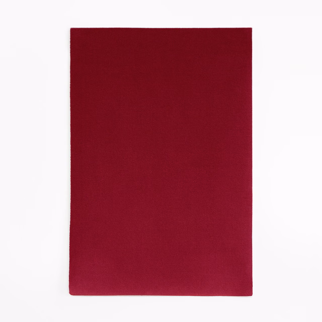 Deep wine-red velvet swatch with a smooth, subtly varied pile and plain surface