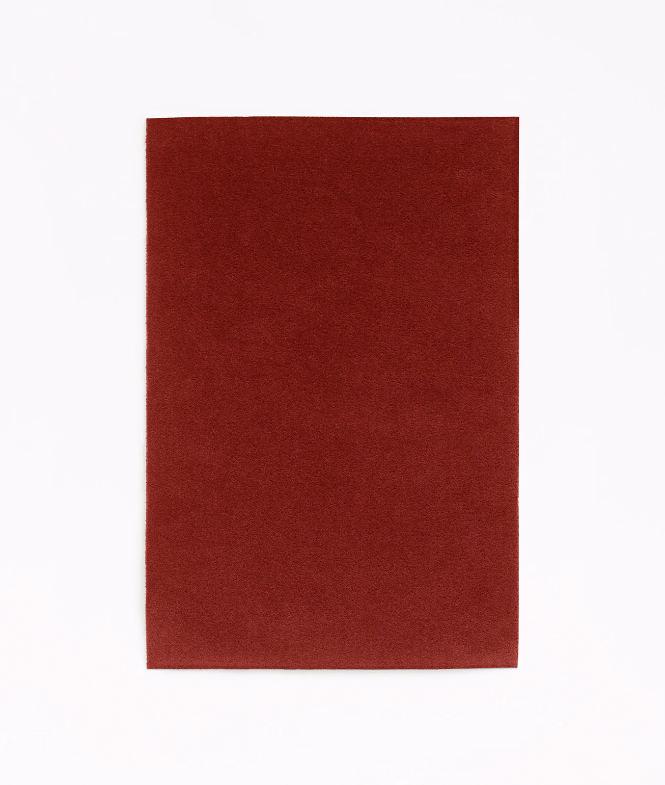 Deep garnet red velvet swatch with a softly shifting brushed nap