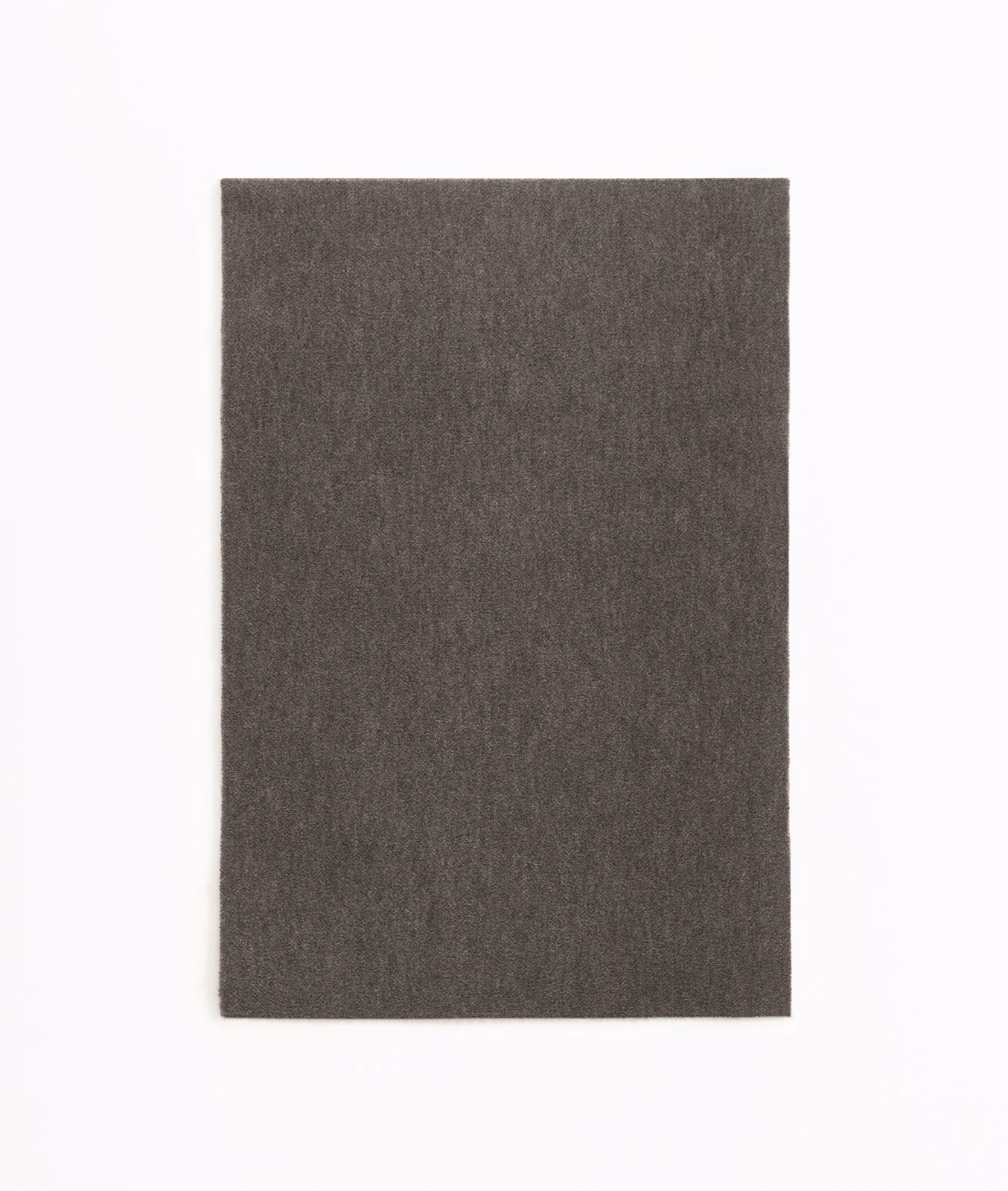 Dark mud-brown velvet swatch with a fine, softly mottled vertical nap