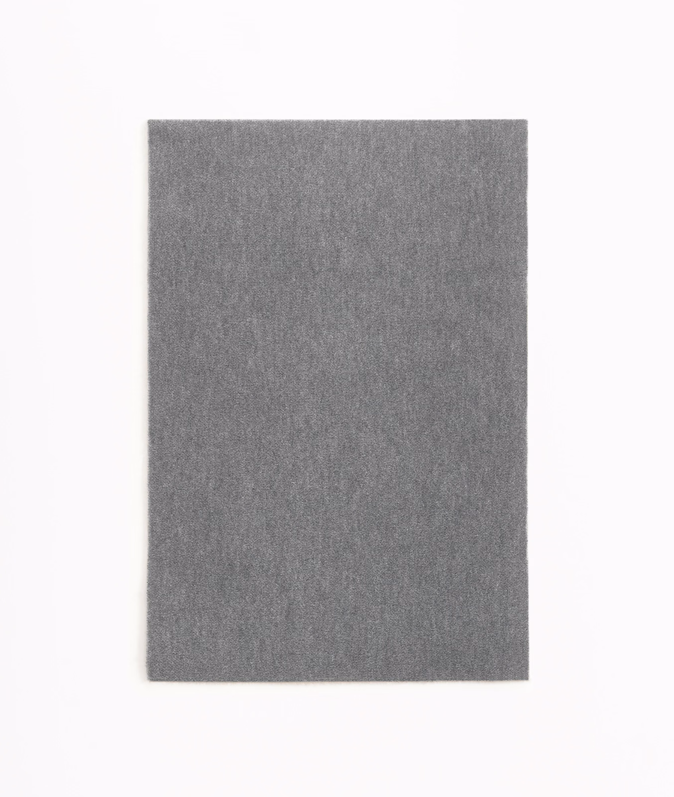 Cool plomb-grey velvet with fine melange and subtly vertical surface texture