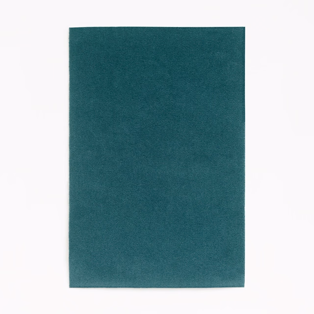 Deep petrol-teal velvet swatch with a fine, softly brushed pile