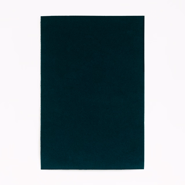 Deep petrol teal velvet swatch with a plain, softly light-catching pile