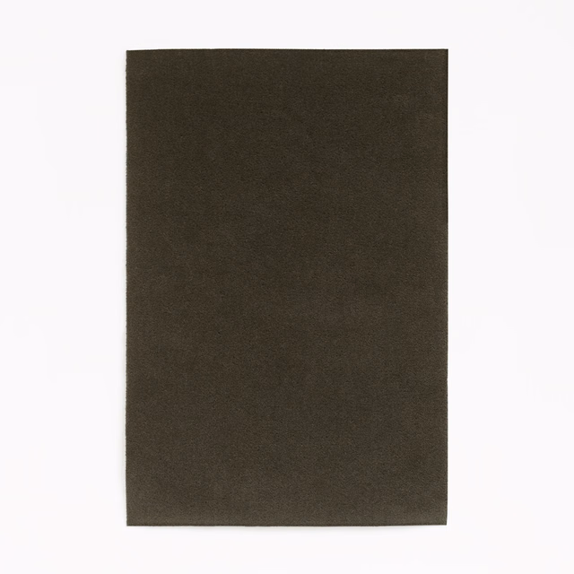 Deep brown-grey taupe velvet with a plain, softly nap-shaded surface.