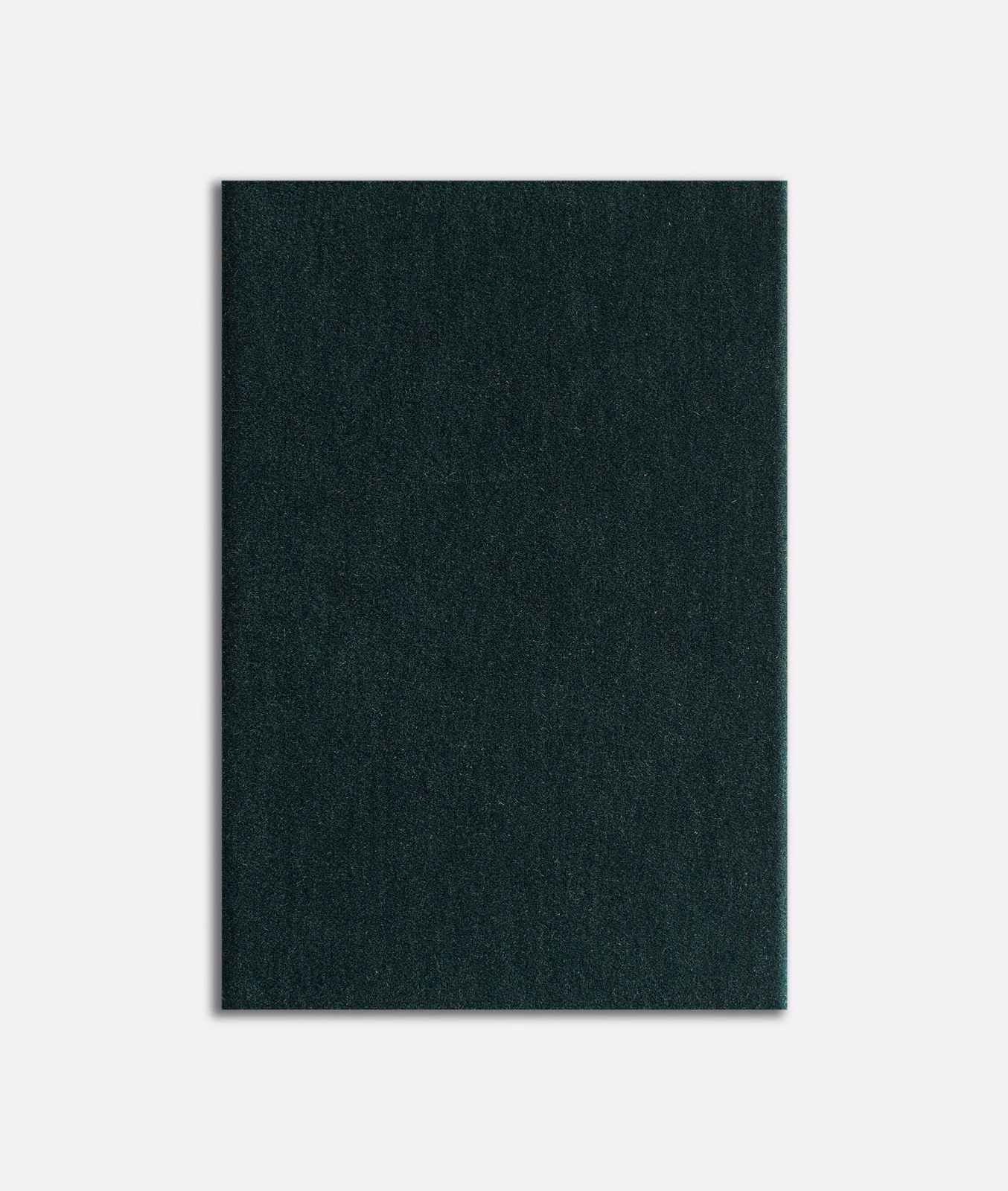 Deep forest-teal velvet with a near-black tone and subtle directional nap