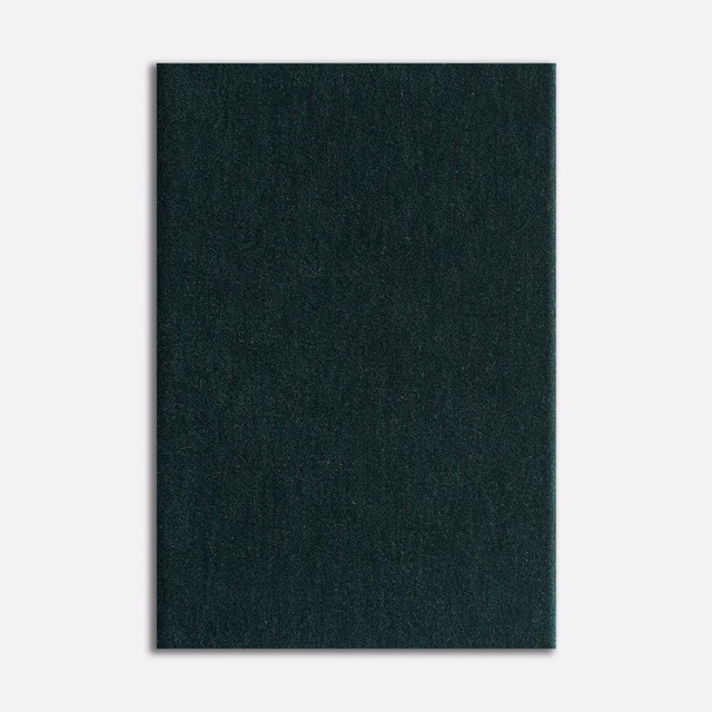 Deep forest-teal velvet with a near-black tone and subtle directional nap