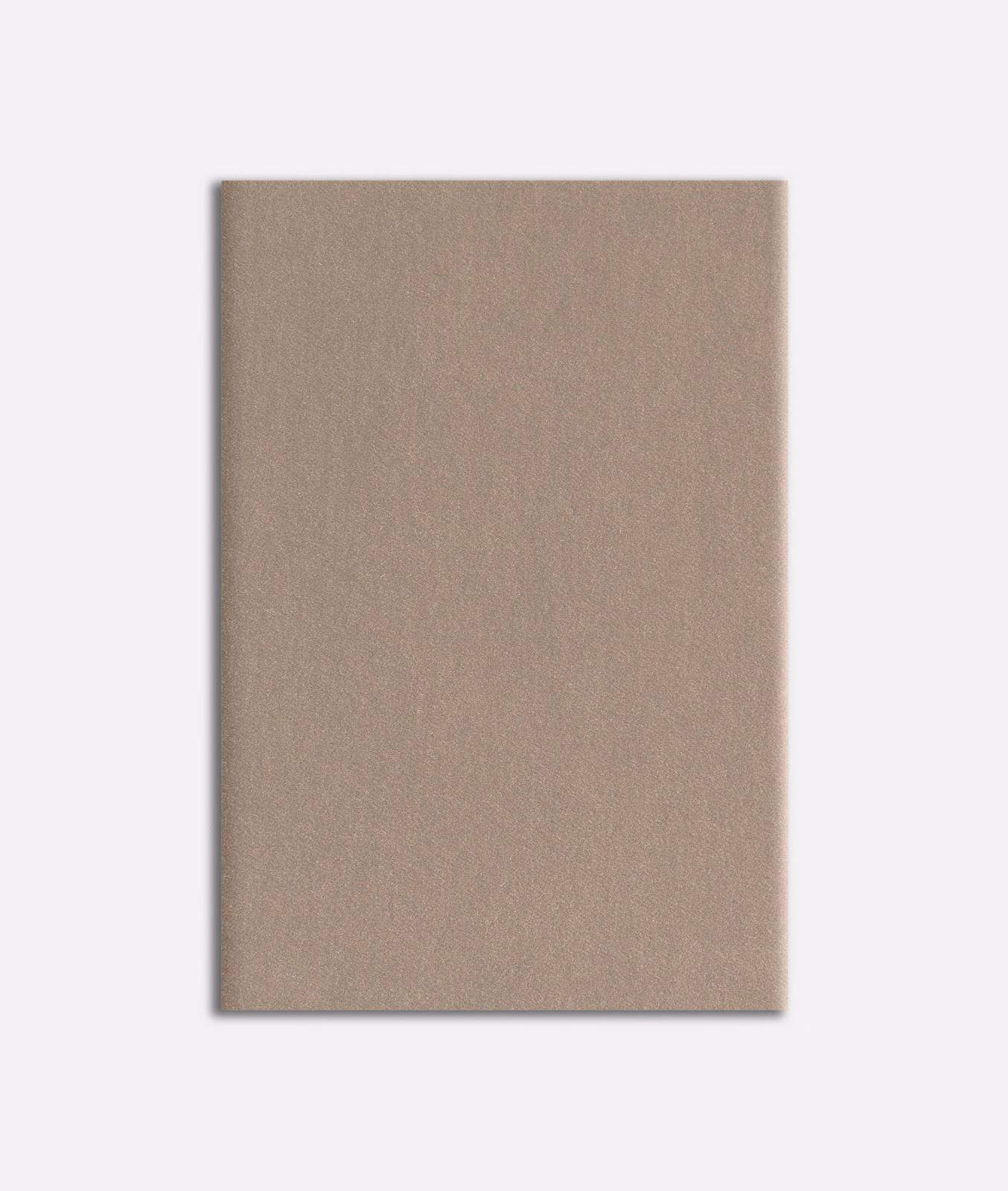 Warm mushroom-taupe velvet swatch with a smooth surface and subtle nap variation