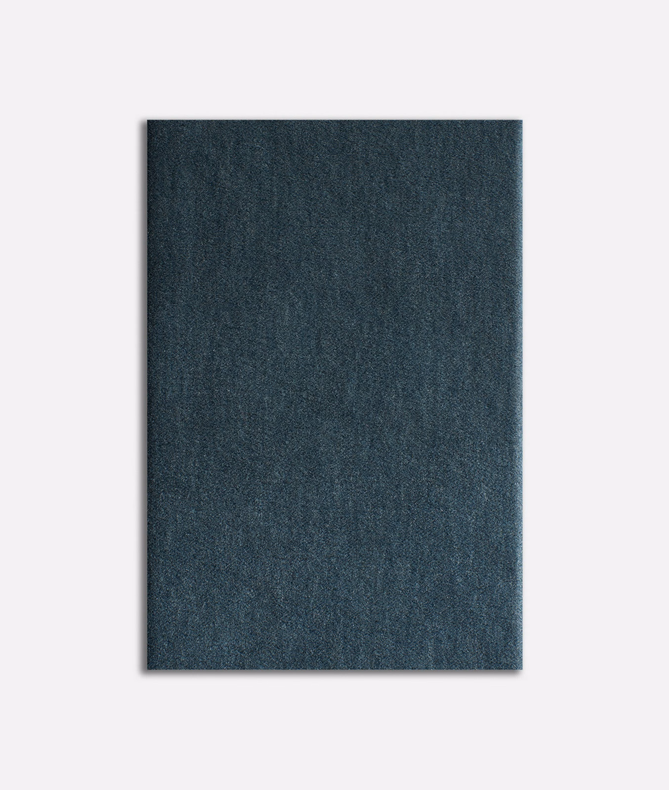 Deep blue-teal velvet swatch with a softly brushed, subtly varied nap