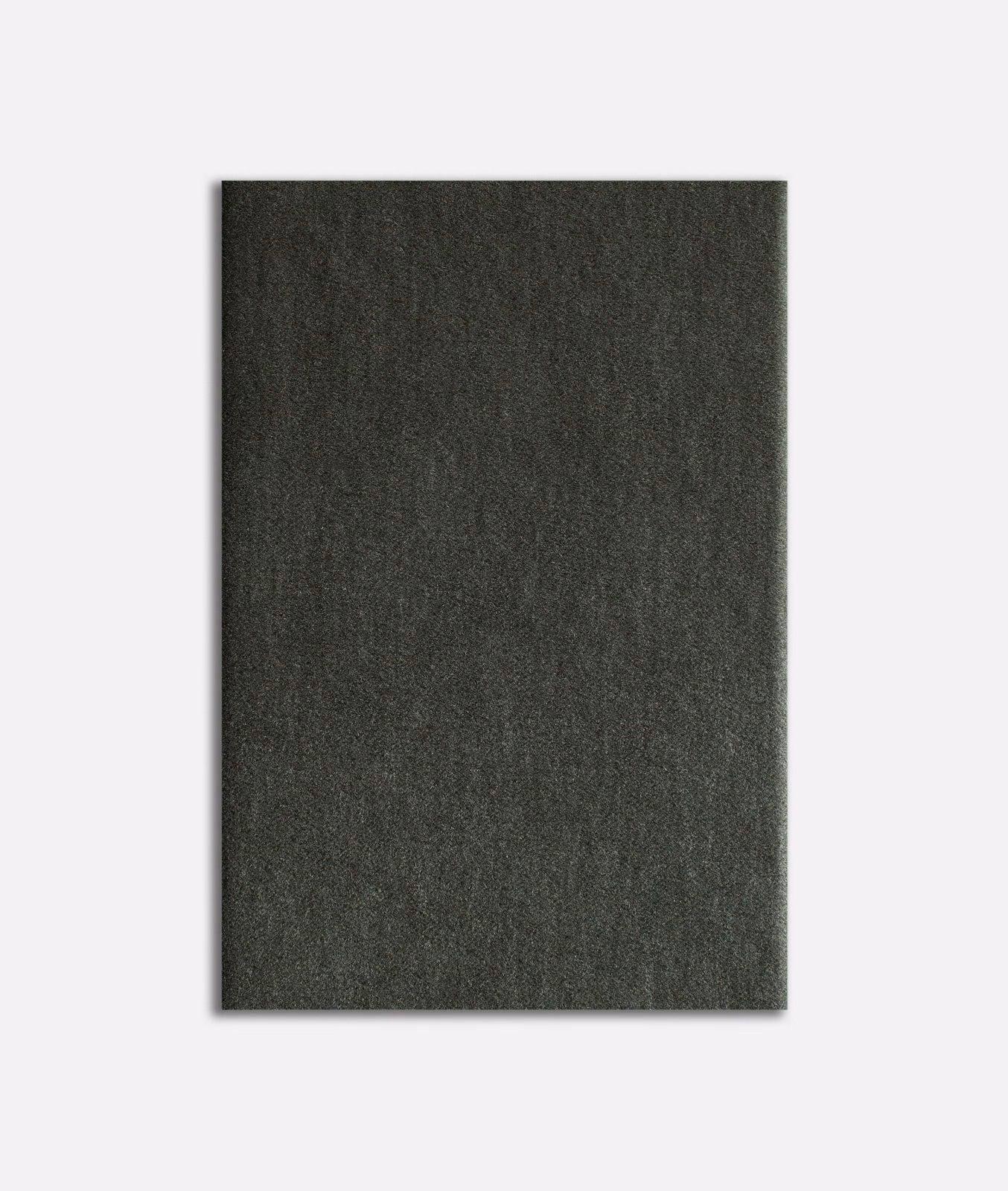 Deep olive-charcoal velvet swatch showing subtle vertical pile variation