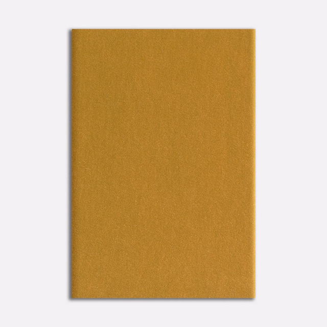 Warm mustard-gold velvet swatch with a smooth, subtly directional nap