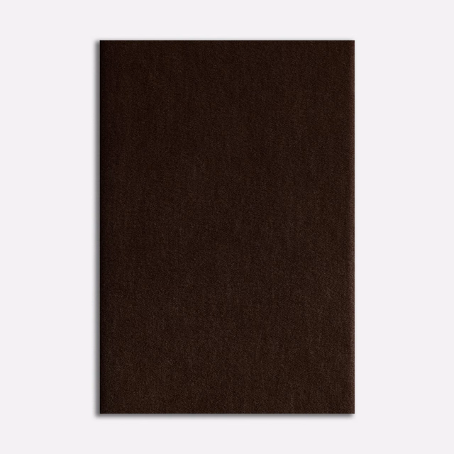 Deep chocolate-brown velvet swatch with subtle nap and near-black shaded edges