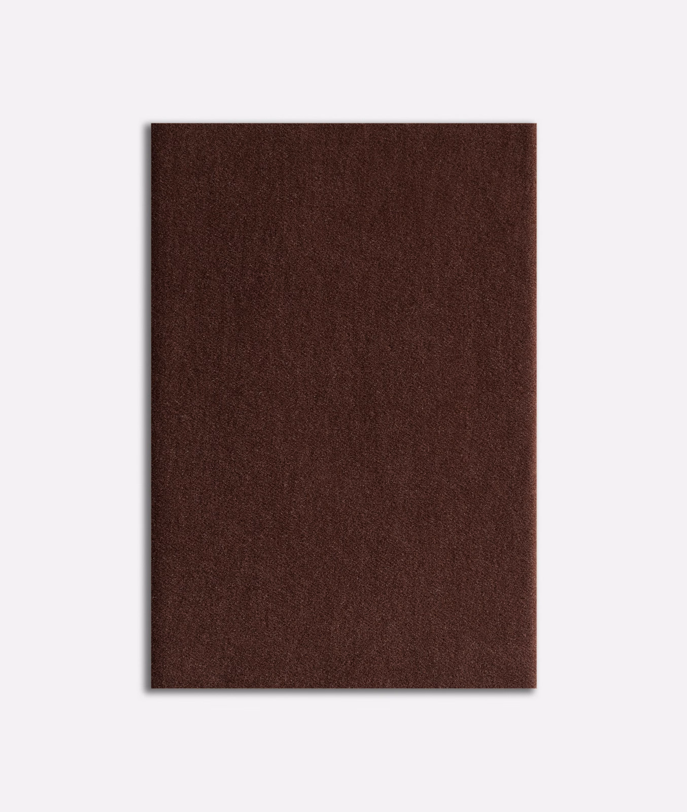 Deep warm brown velvet swatch with a softly brushed, subtly tonal pile