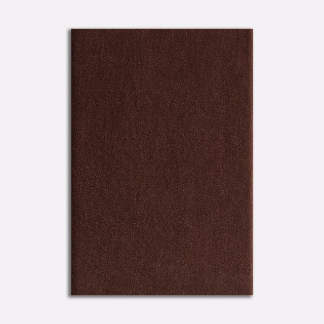 Deep warm brown velvet swatch with a softly brushed, subtly tonal pile