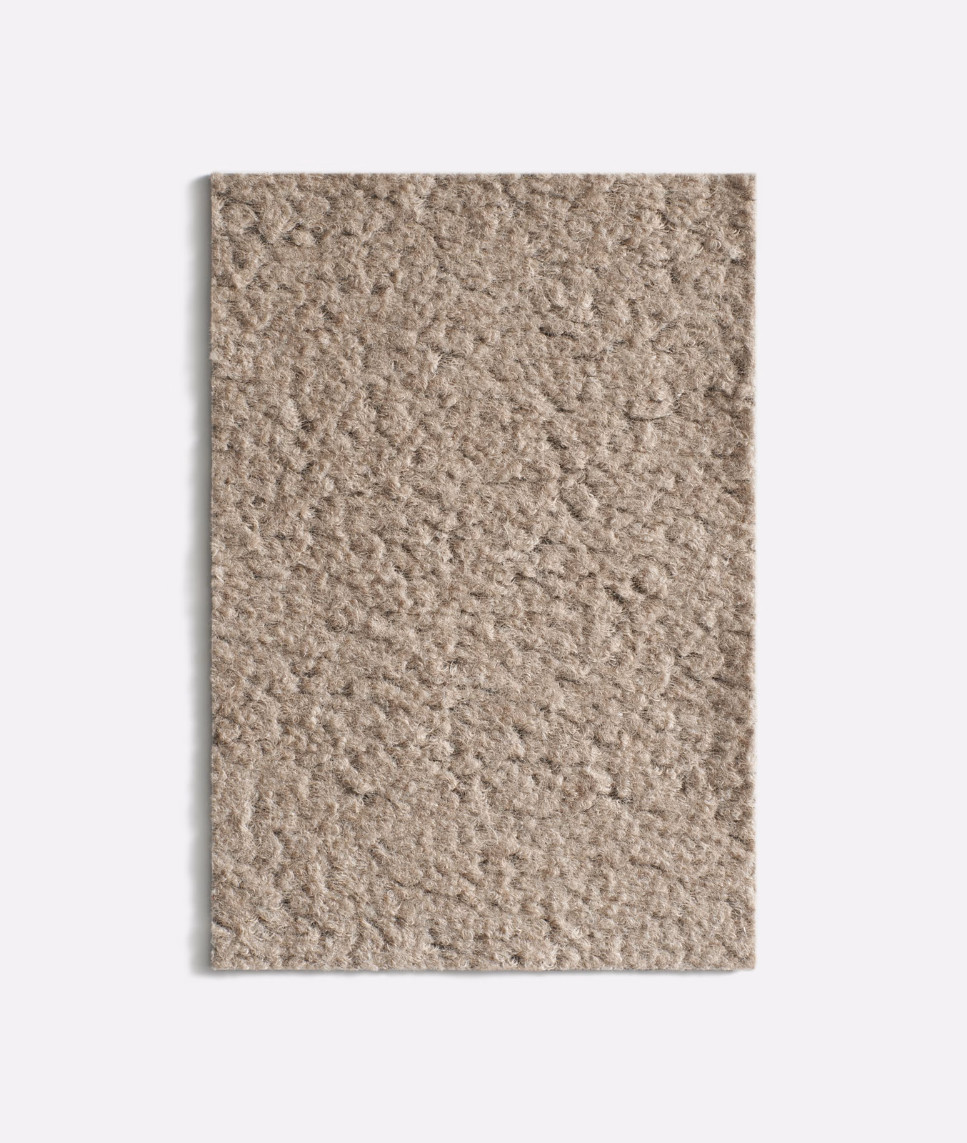Warm taupe velvet swatch with a plush, irregularly napped surface