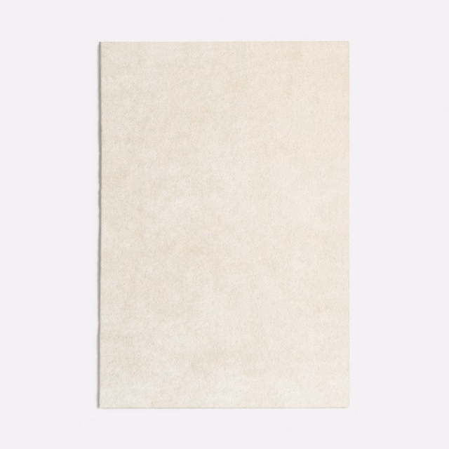 Pale ivory velvet with a softly mottled, cloud-like surface