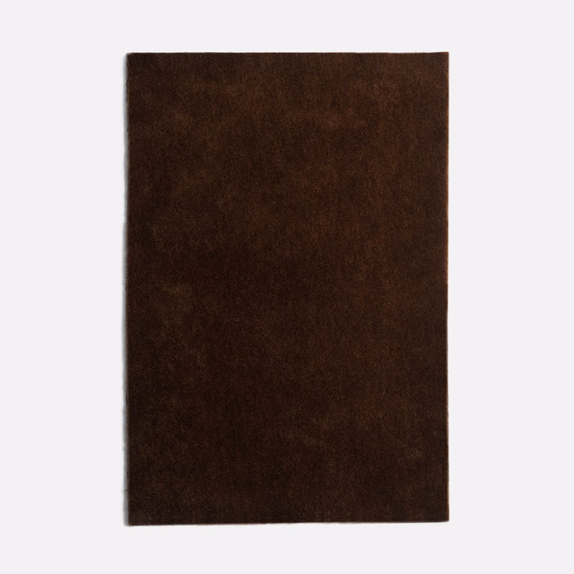 Deep mahogany-brown velvet swatch with a softly lustrous, close pile