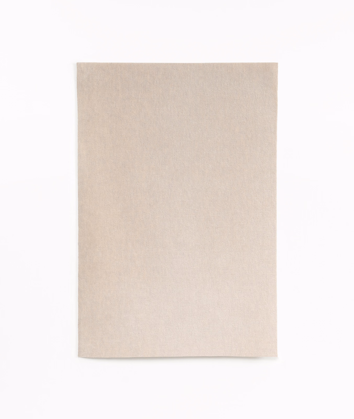 Pale warm beige velvet swatch with a softly brushed, subtly luminous plain surface