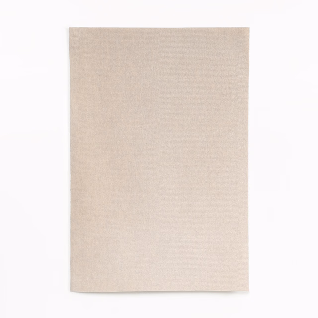 Pale warm beige velvet swatch with a softly brushed, subtly luminous plain surface