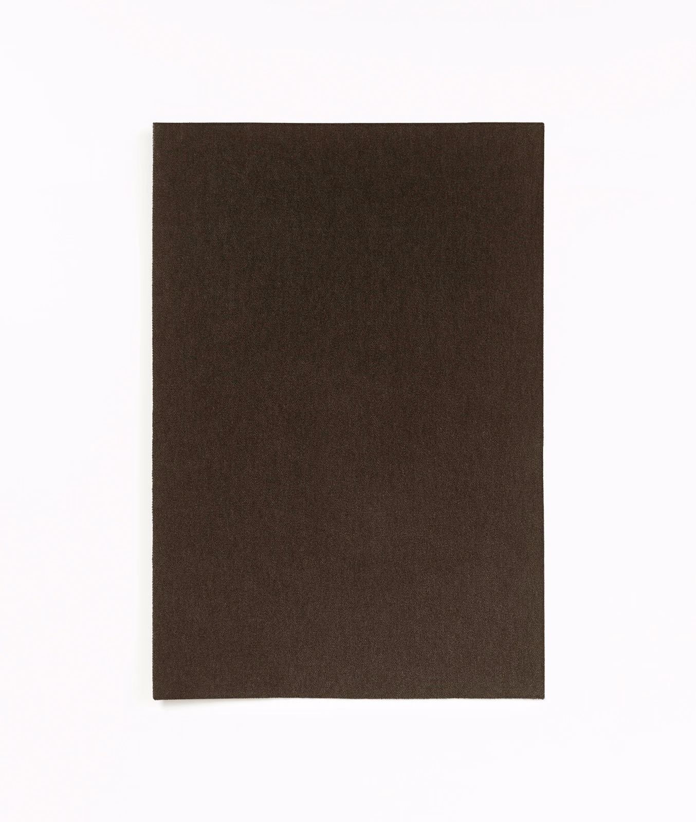 Deep ebony-brown velvet swatch with a subtle, light-catching nap