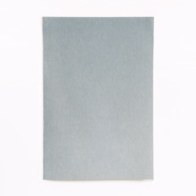 Pale blue-grey velvet swatch with a softly brushed, even surface