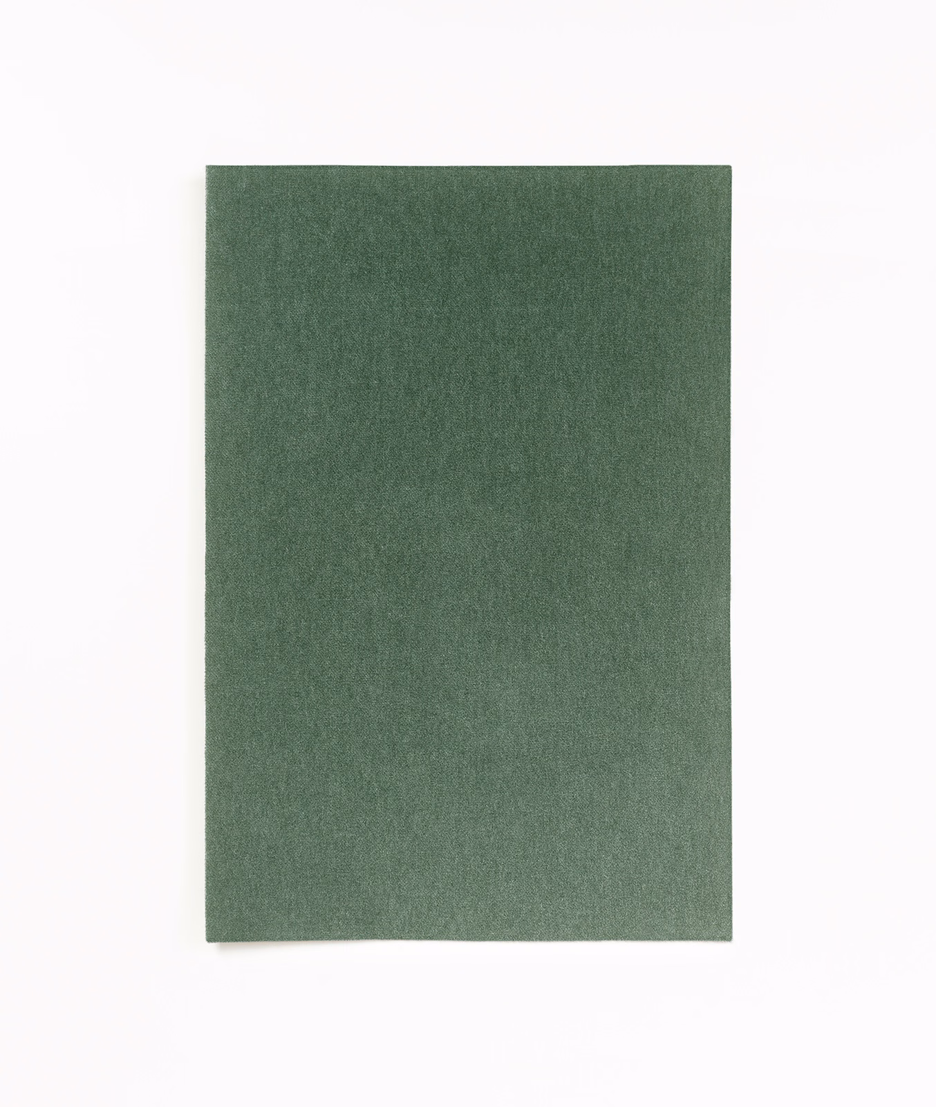 Muted malachite green velvet swatch with a soft, subtly brushed nap