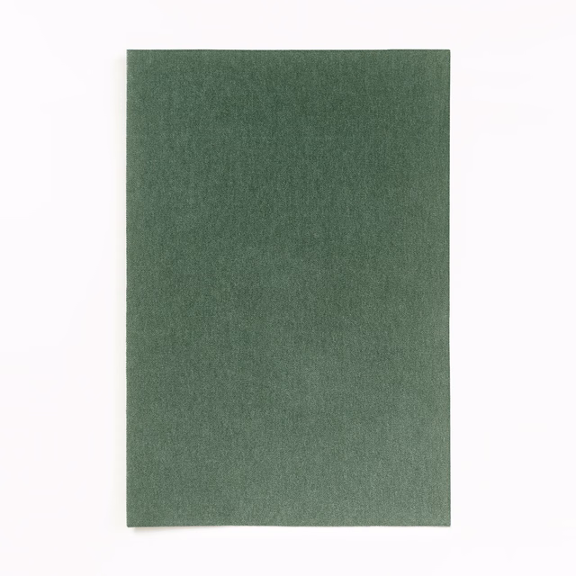 Muted malachite green velvet swatch with a soft, subtly brushed nap