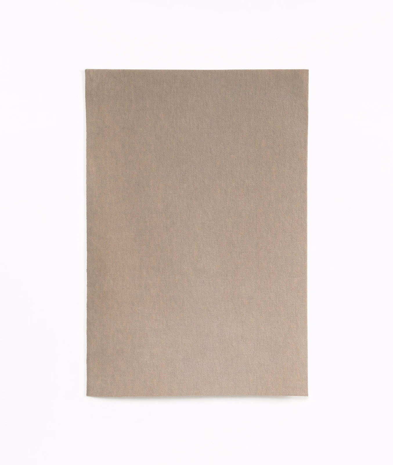 Plain tortora velvet swatch with a softly brushed, warm grey-brown surface