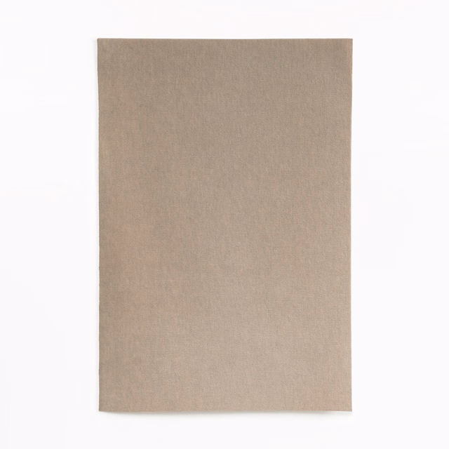 Plain tortora velvet swatch with a softly brushed, warm grey-brown surface