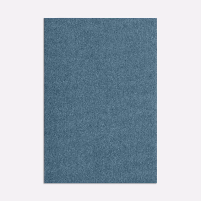 Muted blue-teal velvet swatch with a softly mottled, even surface