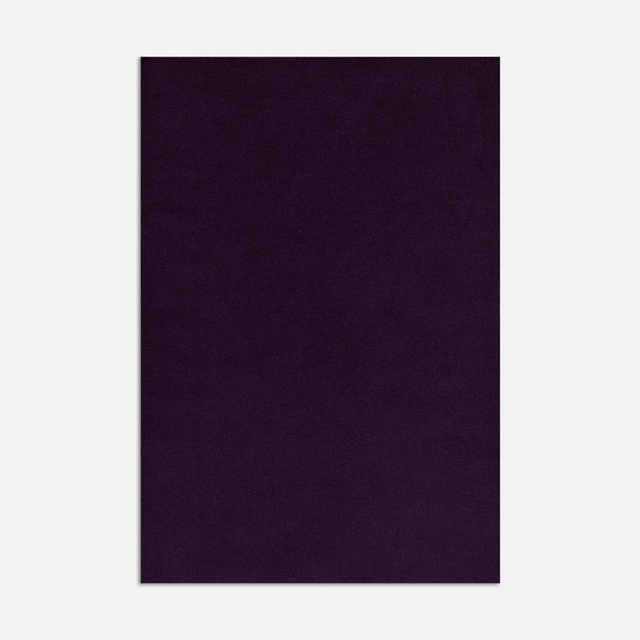 Rectangular swatch of near-black plum velvet with a subtly directional, low-contrast nap