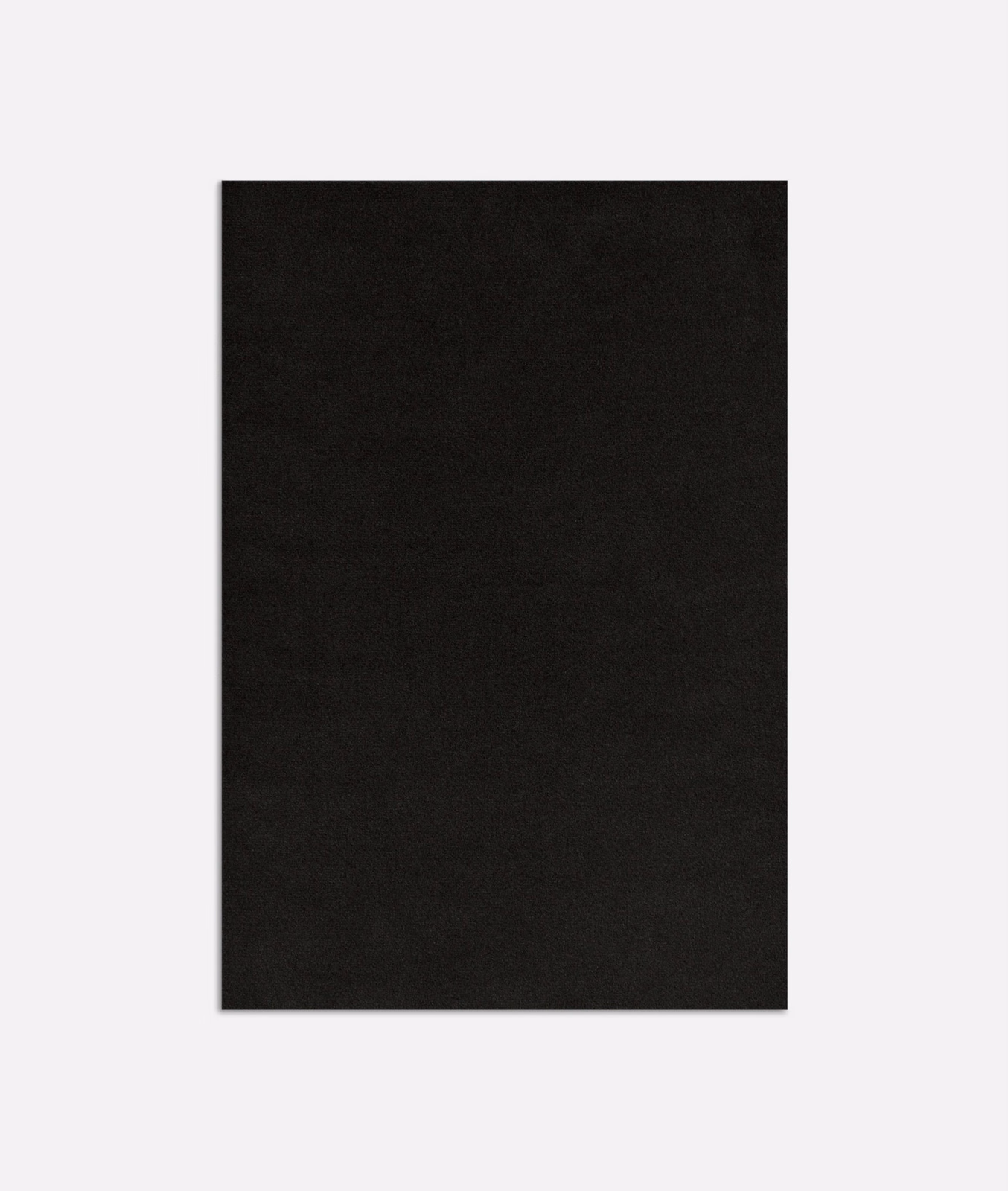 Near-black velvet swatch with subtle directional nap and soft tonal sheen