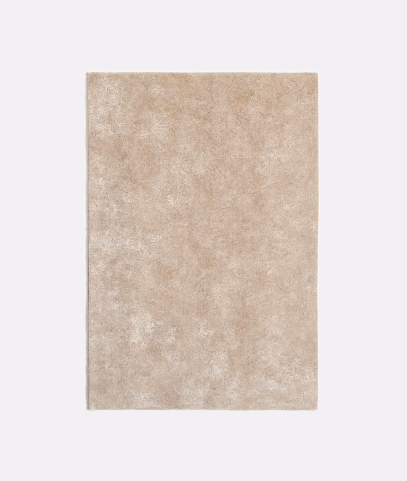 Warm ivory-beige velvet with a cloudy, softly brushed surface
