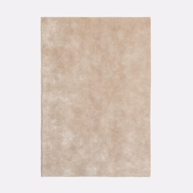 Warm ivory-beige velvet with a cloudy, softly brushed surface