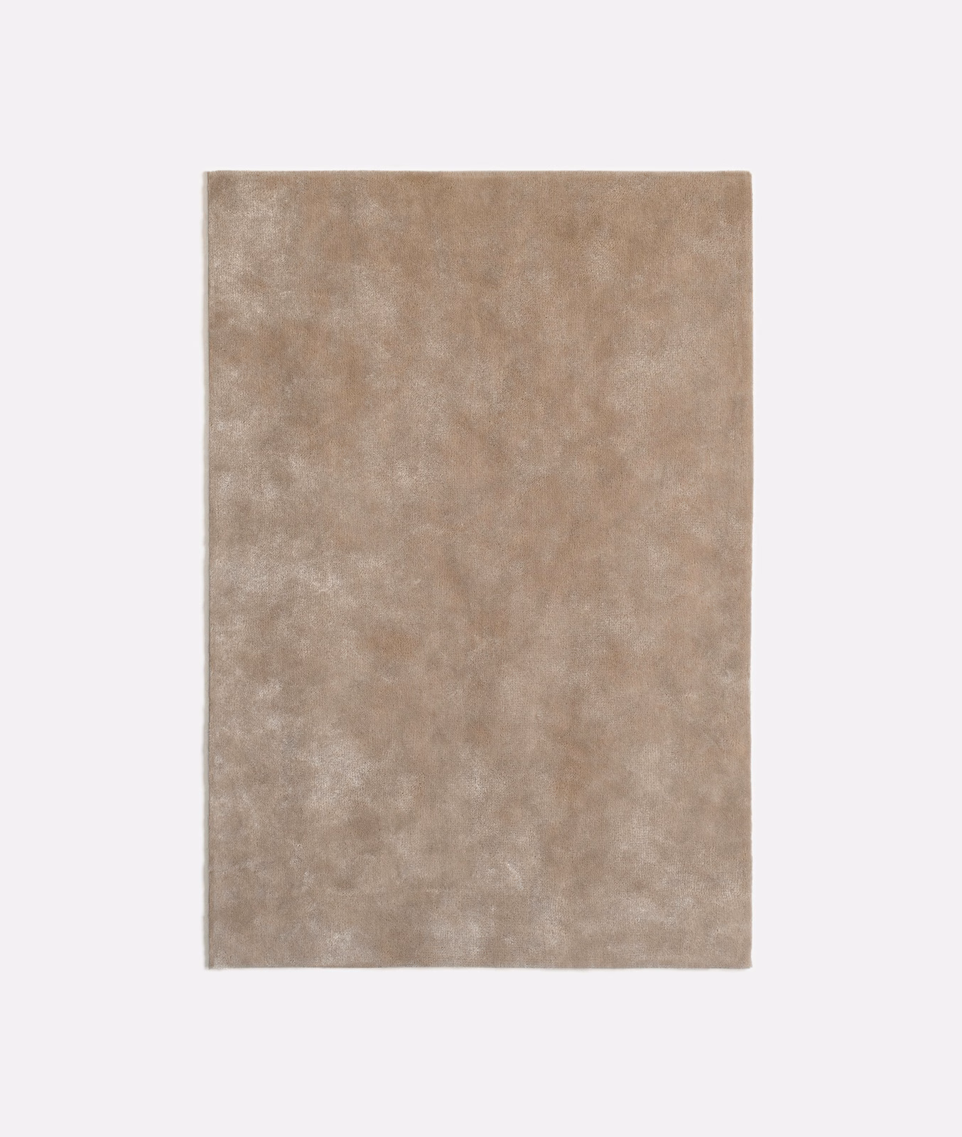 Mottled mushroom taupe velvet swatch with a softly brushed, clouded surface