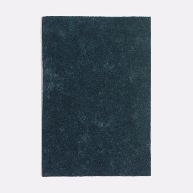 Deep petrol-teal velvet swatch with cloudy blue-green nap variations