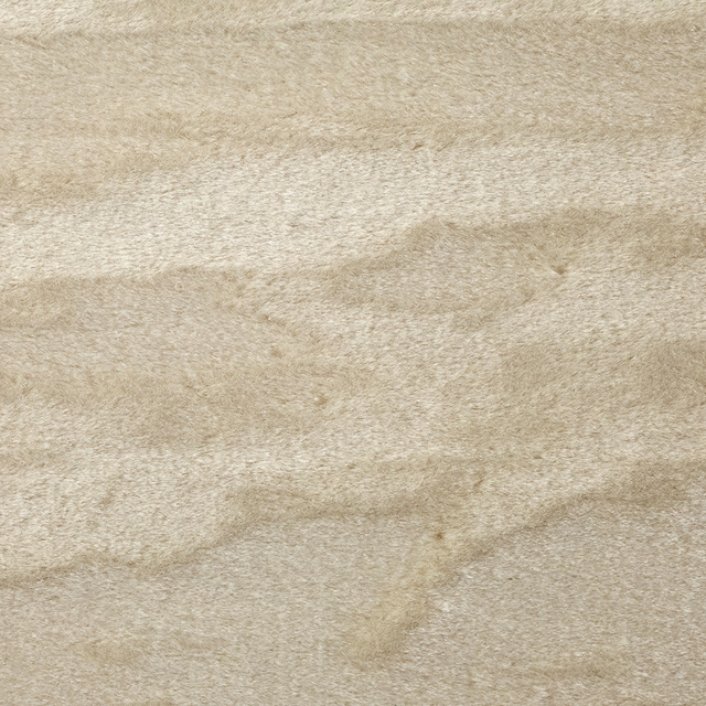 Warm ivory beige velvet with softly brushed nap and subtle tonal shading