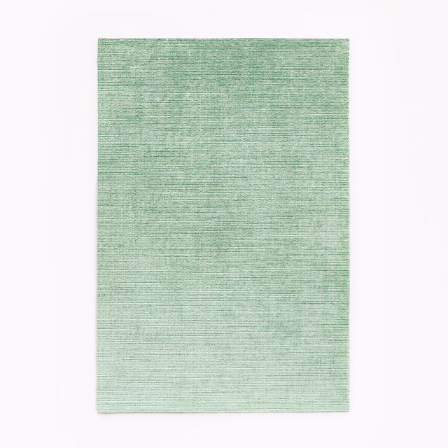 Pale mint-green velvet swatch with fine horizontal nap and softly varied shading