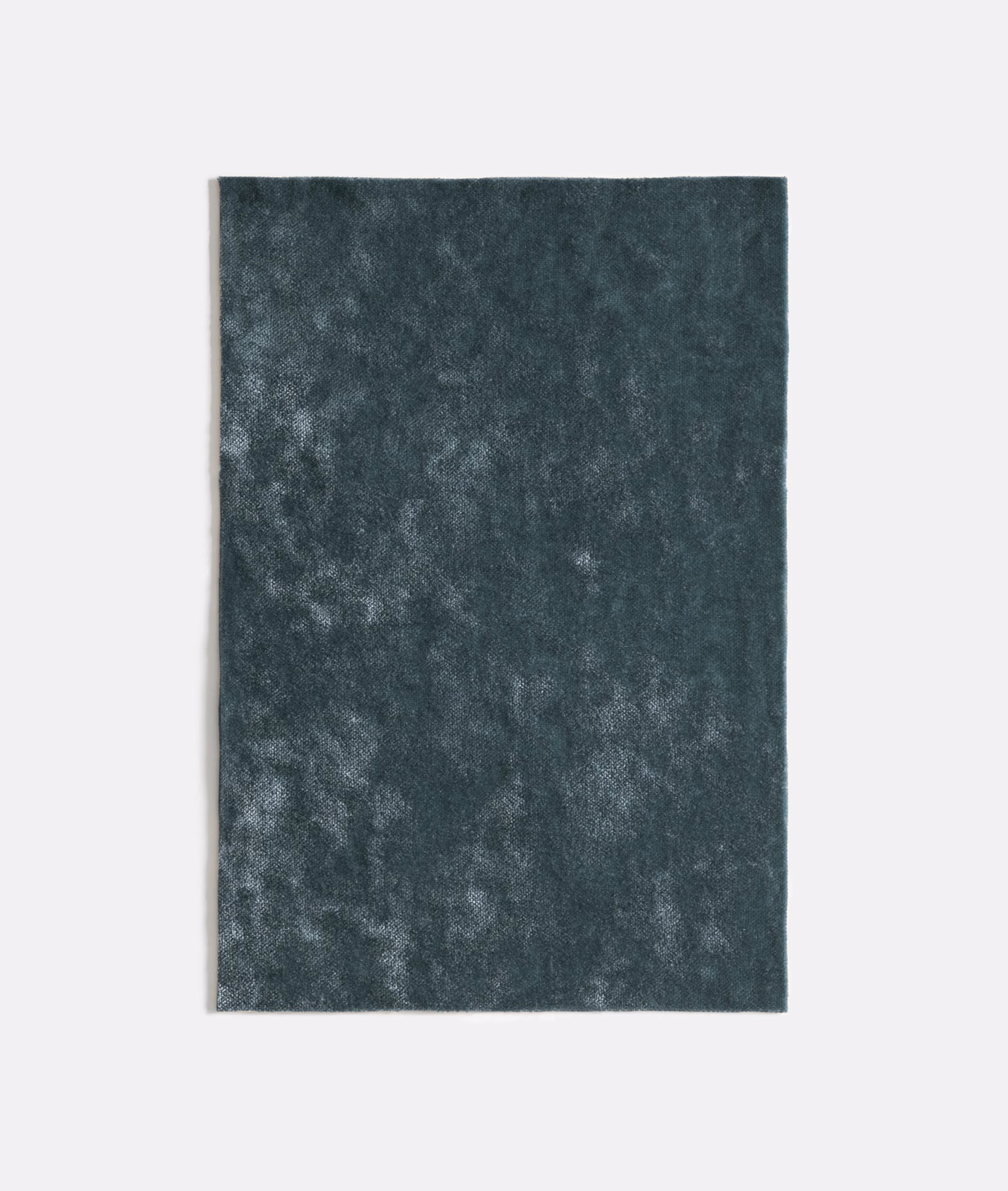 Deep blue-grey velvet with cloudy silvered nap and softly shifting texture