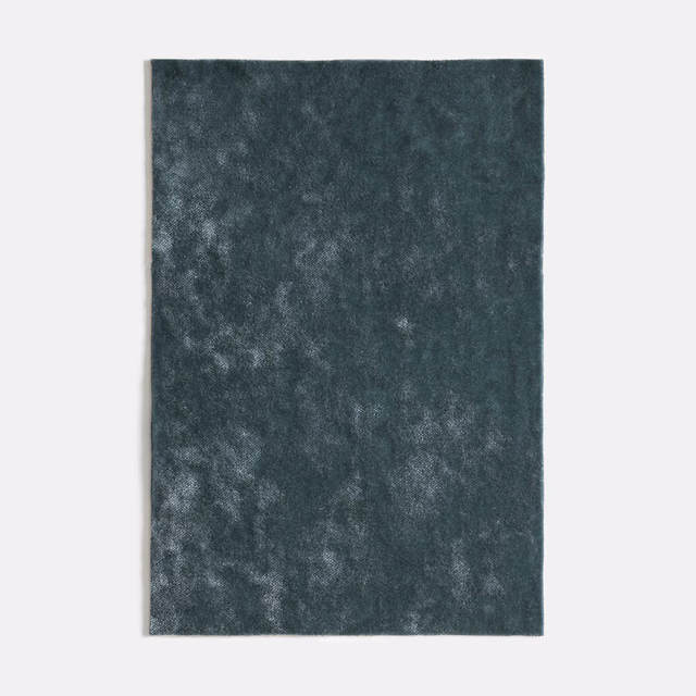 Deep blue-grey velvet with cloudy silvered nap and softly shifting texture