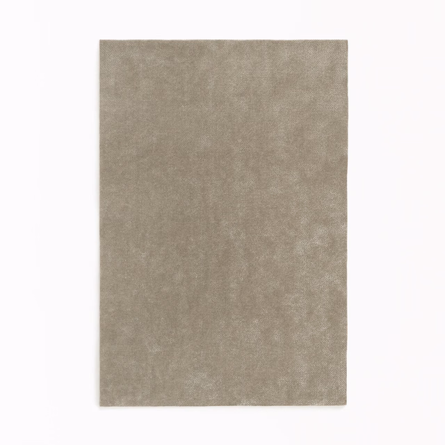 Soft greige taupe velvet swatch with a subtly mottled, light-catching nap