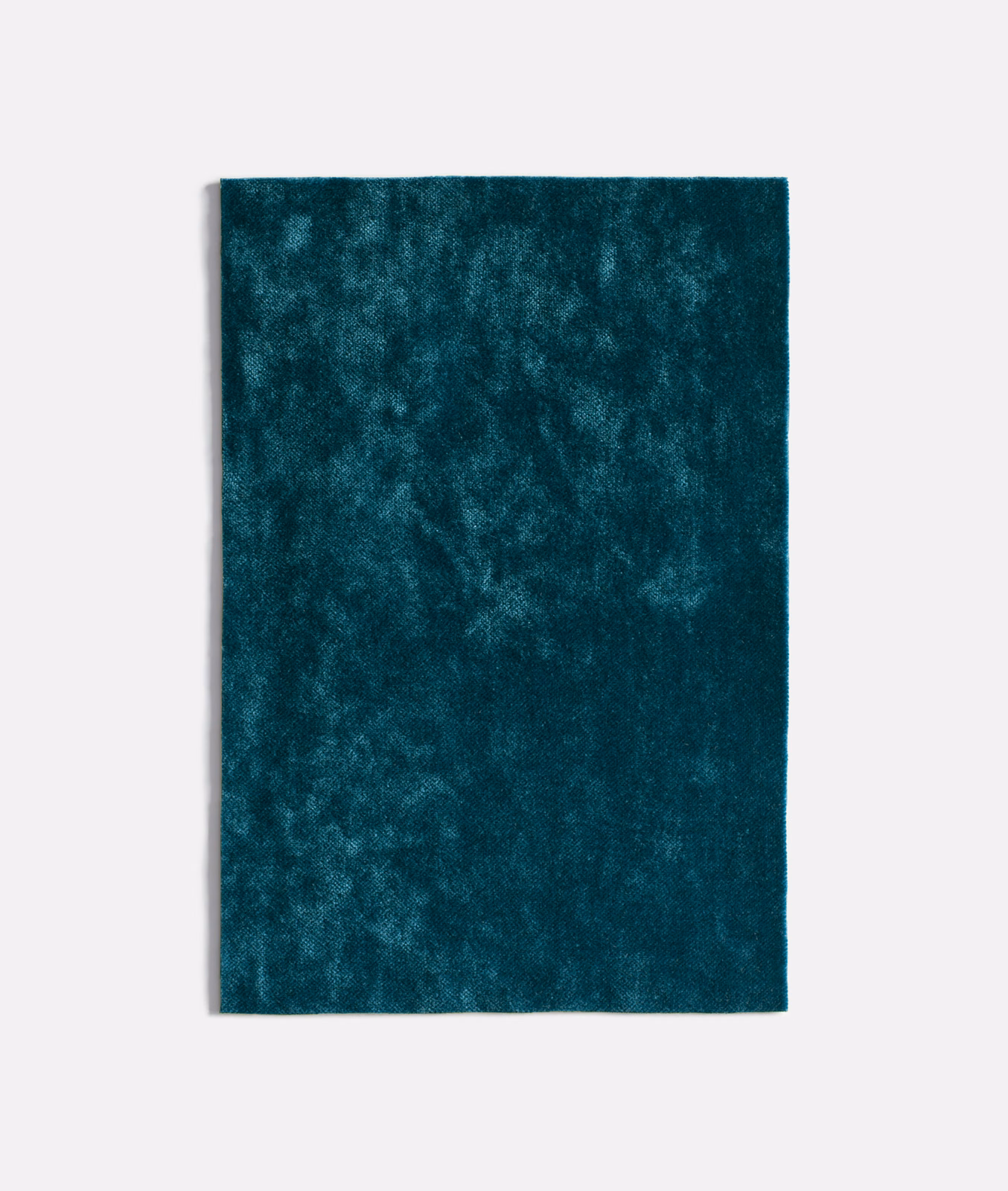 Deep ottanio teal velvet with cloudy, light-catching pile across the swatch
